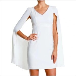 Trina Turk NWT Cape Sheath White Mini Dress Size 0